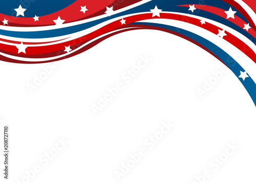 USA flag in style vector