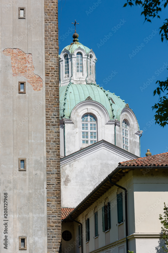 Fototapeta premium Sanctuary in the lagoon. Between religion and nature. Barbana, Grado