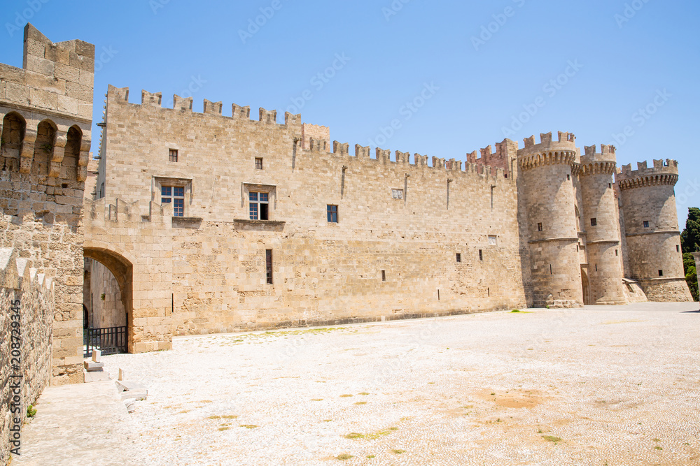 The medieval Palace of the Grand Master of the Knights of Rhodes, Rhodes Town, Rhodes Island, Greece