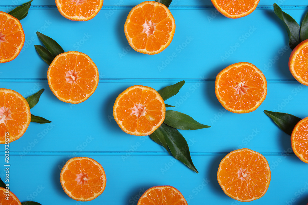 Orange on wooden background. Orange on wooden background.