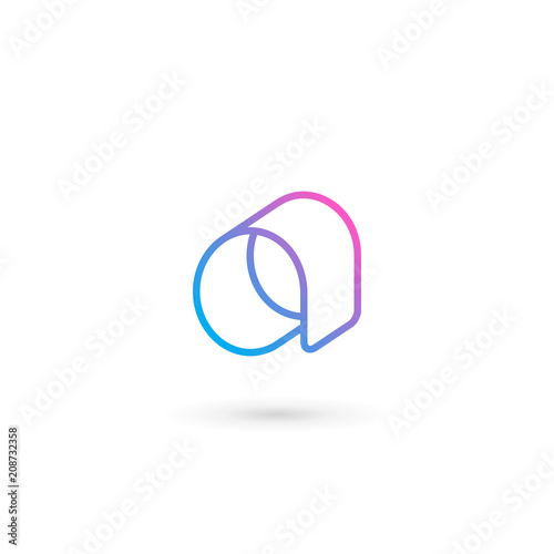 Letter A logo icon design template elements