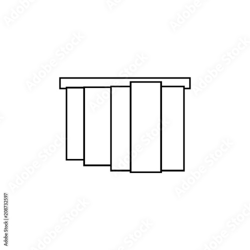 Chinese blinds,  jalousie icon
