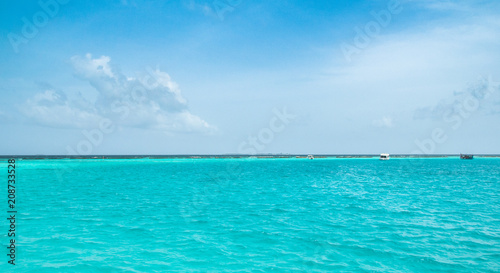 Indian Ocean. Maldives. Turquoise tropical water