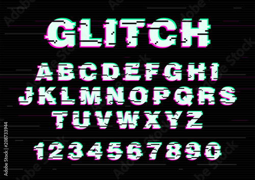 Latin font or english alphabet written with creative font