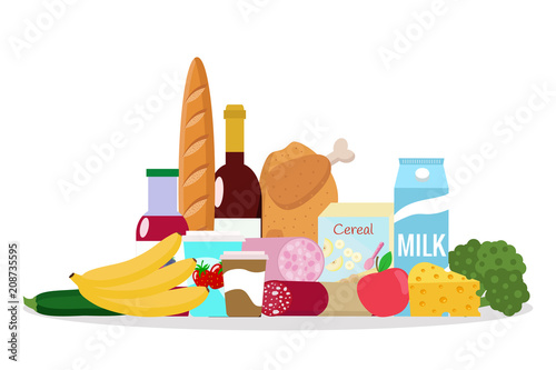 Grocery vector illustration.