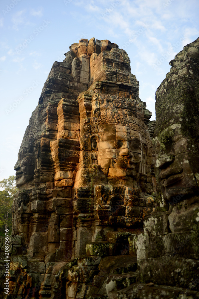 CAMBODIA SIEM REAP ANGKOR THOM BAYON TEMPLE