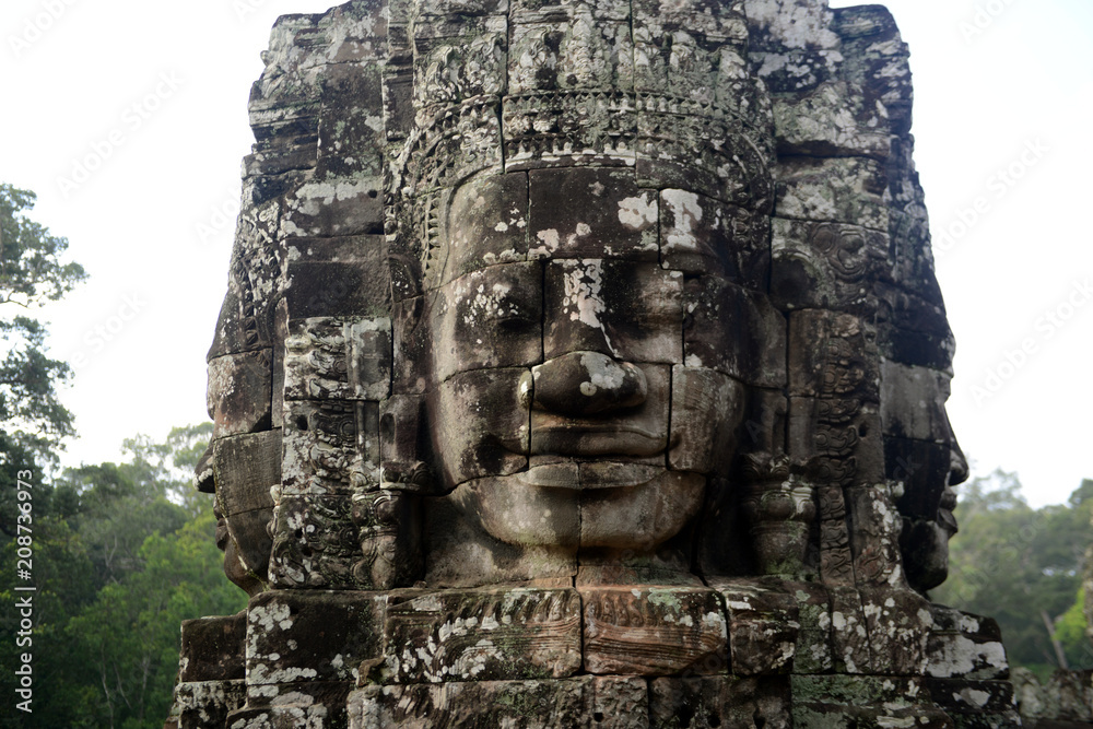 CAMBODIA SIEM REAP ANGKOR THOM BAYON TEMPLE