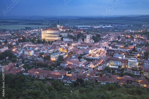 Castle is in the town of Mikulov, South Moravia, Czech Republic © sunsinger