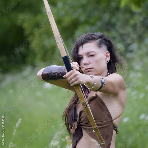 Beautiful celtic archer  photo