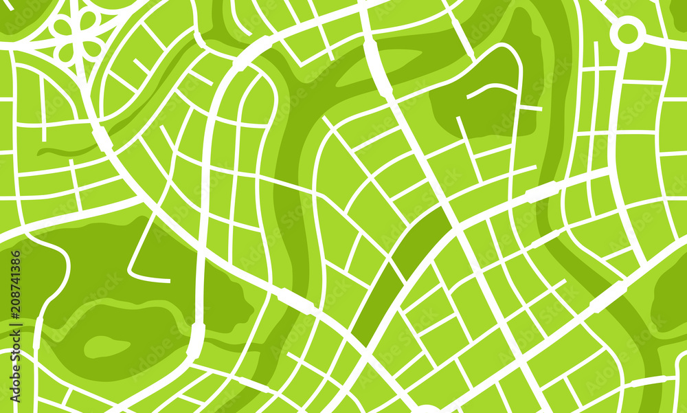 Obraz premium Abstract city map banner.