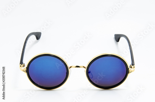 Vintage sunglasses isolate on white background.