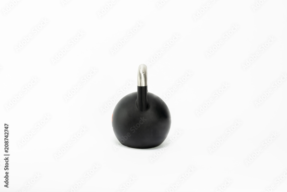 black dumbbells on white background black dumbbells on white background