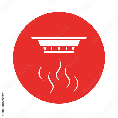 Smoke detector wall sign