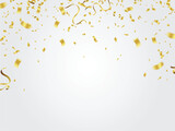 Gold confetti celebration.