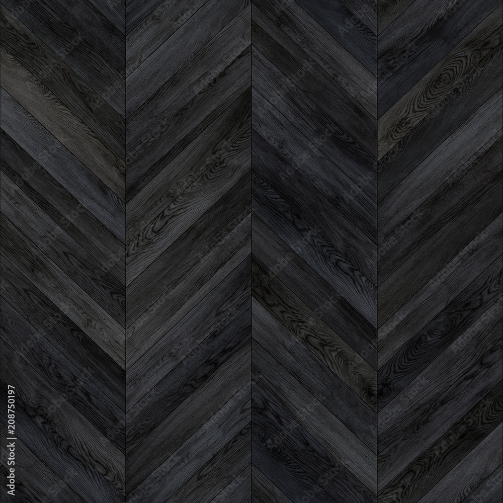 Seamless wood parquet texture chevron dark Stock Photo | Adobe Stock