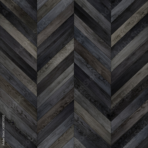 Seamless wood parquet texture chevron dark 