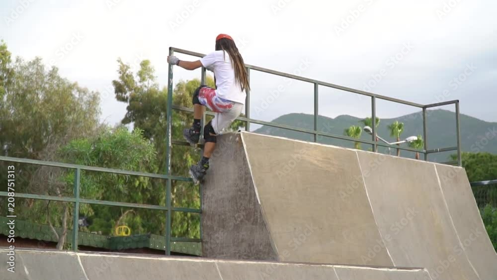 custom made wallpaper toronto digitalA man with dreadlocks on his head climbs the ramp