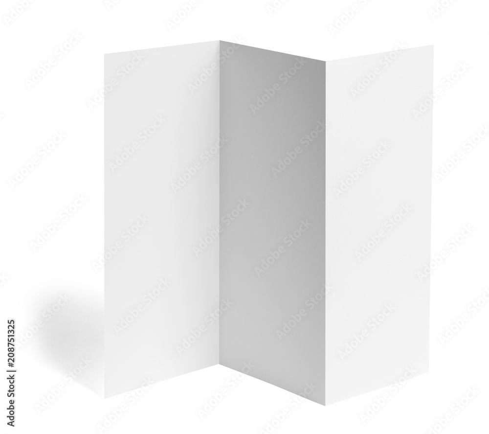 folded leaflet white blank paper template book folded leaflet white blank paper template book