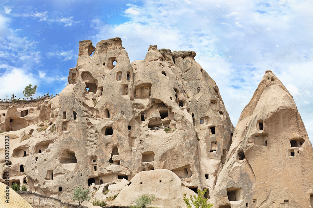 Residential caves in the mountains of Cappadocia