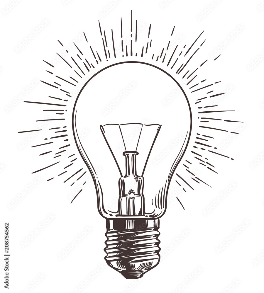 Bulb Drawing Light Stock Illustrations – 42,780 Bulb Drawing Light