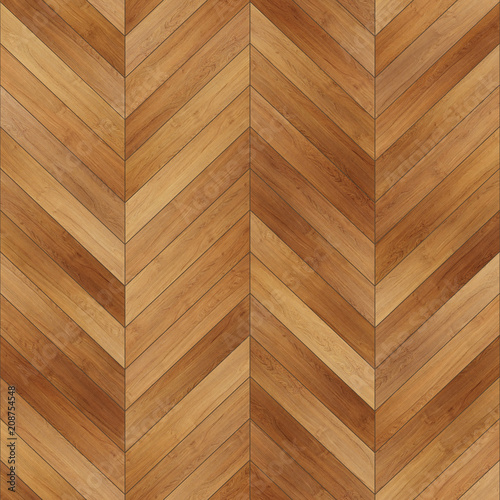 Seamless wood parquet texture chevron light brown 