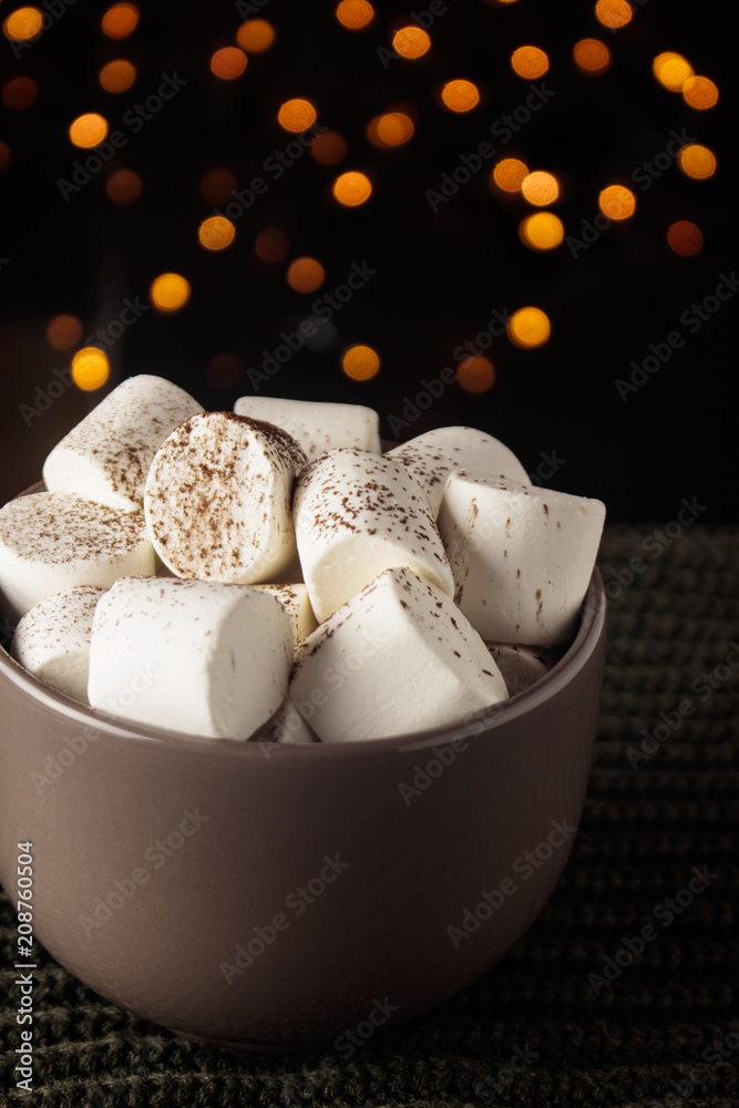 cup of cacao from marshmallow cup of cacao from marshmallow