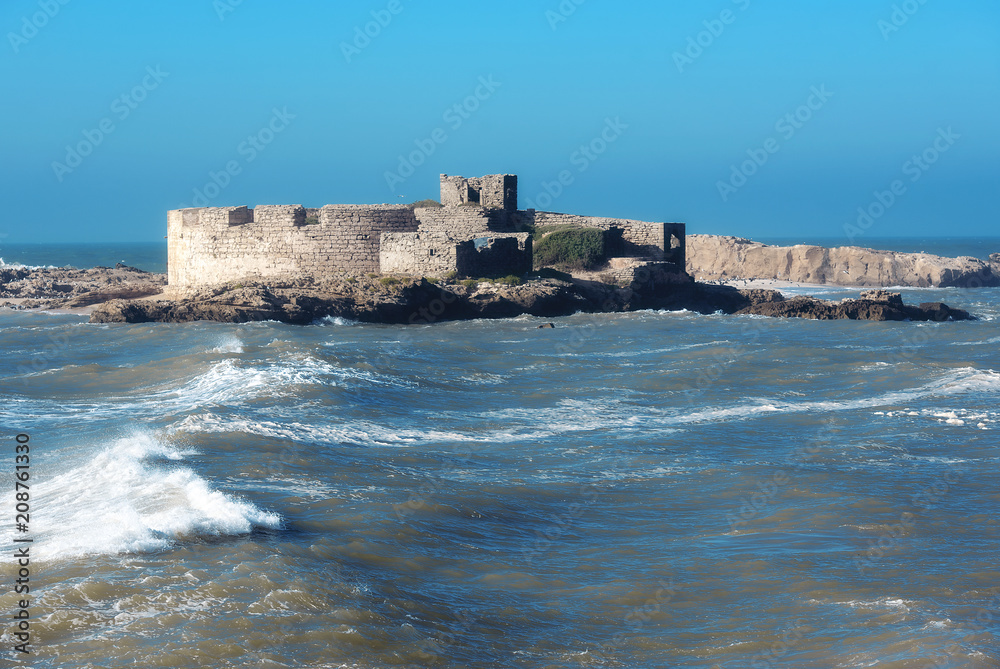 Fort de la petite Ile, Magador in Essaouira and Atlantic Ocean in Morocco
