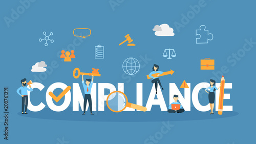 Compliance concept illustration.