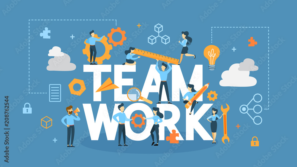 Teamwork concept illustration.
