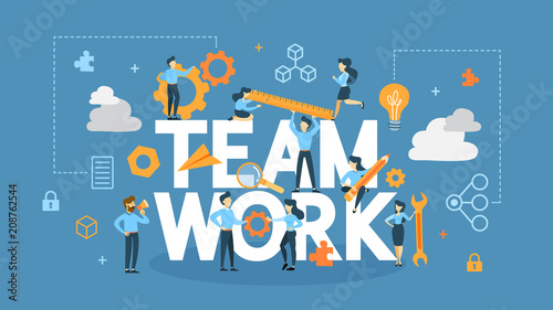 Teamwork concept illustration.