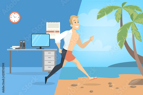 From work to vacation.