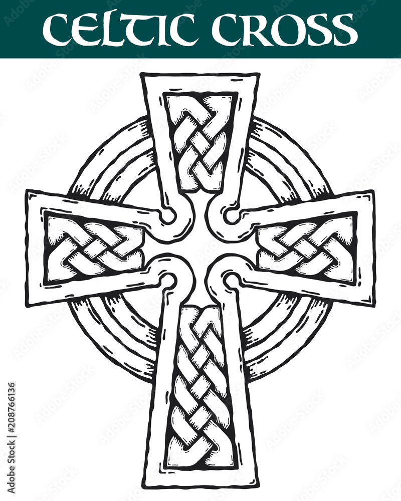 Celtic cross. Vector image of an ornate Celtic cross for use in tattoos or designs. Stock Vector | Adobe Stock Celtic cross. Vector image of an ornate Celtic cross for use in tattoos or designs. Stock Vector | Adobe Stock