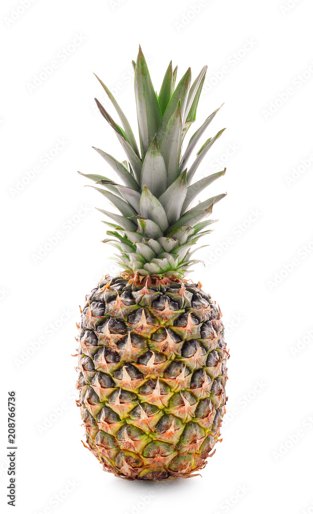 Tasty pineapple on white background Tasty pineapple on white background