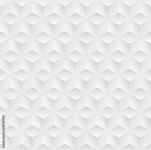 White seamless geometric pattern. Vector tiles background.