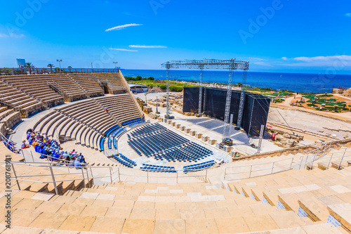  The Roman amphitheater in Israel photo