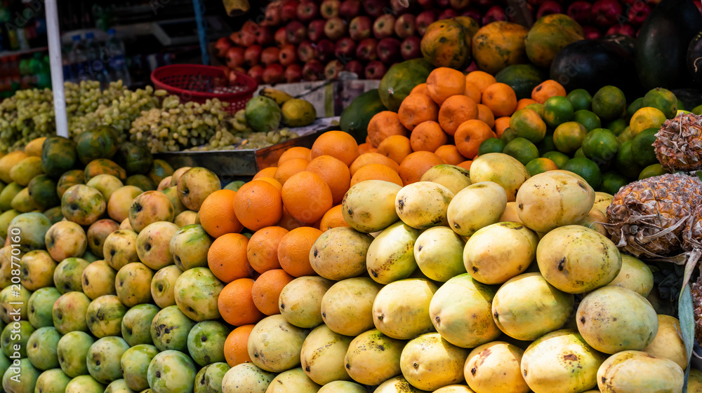 Fruits in the market at kerala, India. Fruits in the market at kerala, India.