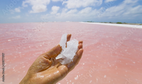 salt evaporation plant on B...