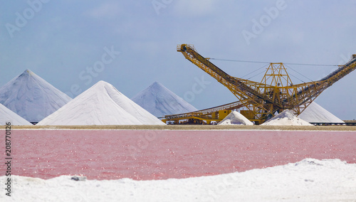 salt evaporation plant on B...