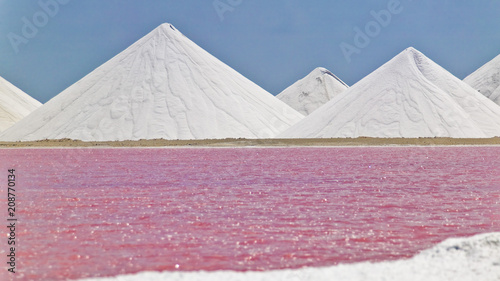 salt evaporation plant on B...