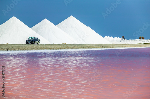 salt evaporation plant on B...