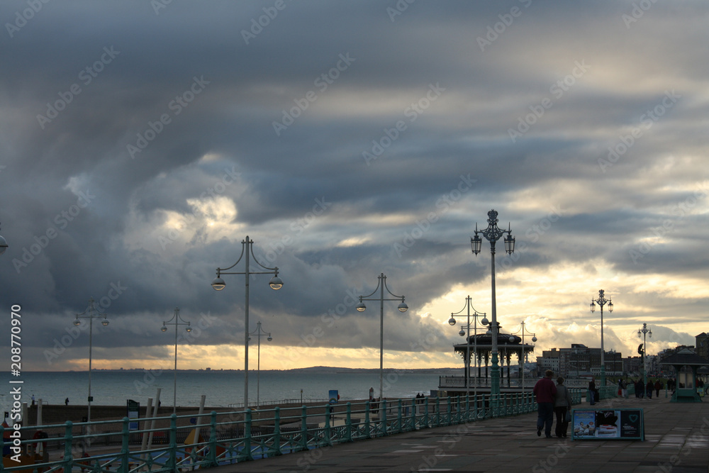 Brighton evening clouds