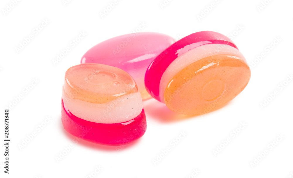 caramel candy with xylitol isolated caramel candy with xylitol isolated