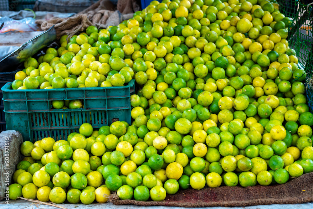 Lemons at market in India.