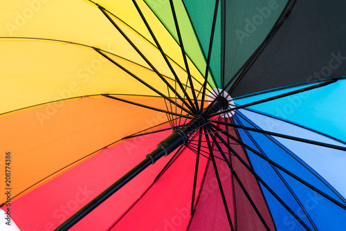 Abstract colorful. Rainbow umbrella. 