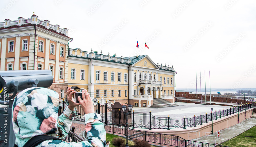 Naklejka premium Russia, Kazan- May, 2018: Historical building view