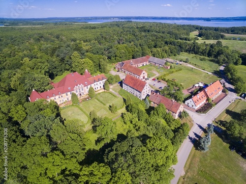 Ruined Baroque style palace in Sztynort, Poland (former Steinort, East Prussia). Built in 1689-1691, belonged to aristocratic Prussian family von Lehndorff