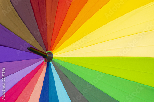 Abstract style background from colorful umbrella.