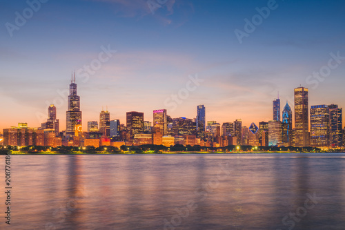 Chicago, Illinois, USA Lakefront Skyline
