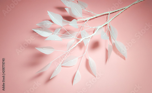 Fotografia Artificial leaf from vellum paper