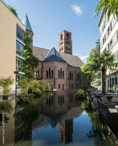 View of Kreuzeskirche in Essen, Germany photo